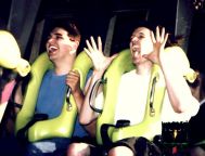 [Adam and I on the Raptor @ Cedar Point, 6/16/2003]
